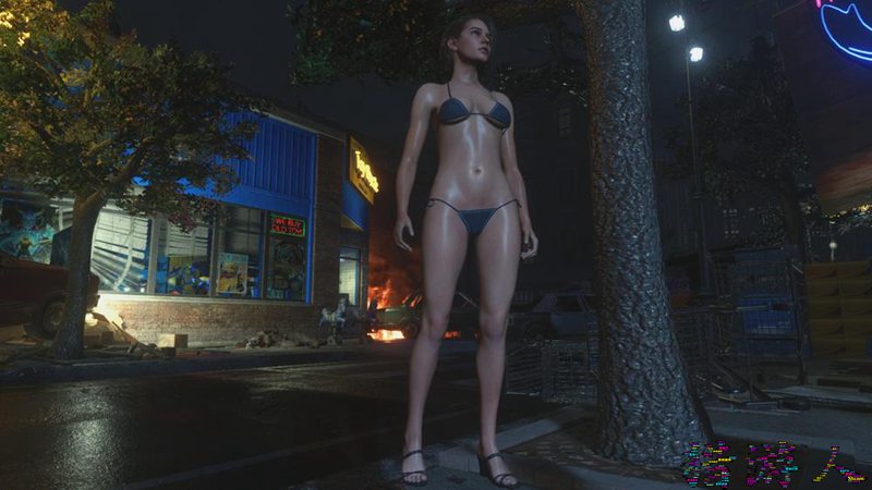 《生化危机3重制版》女主角「吉尔」比基尼泳装mod释出